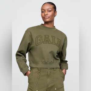 Cult Gaia x Gap Cropped Logo Sweatshirt
